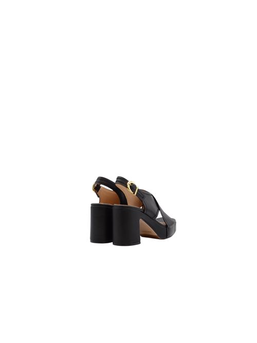 SANDALO INCROCIO T.90 PLATEAU JANET & JANET | 651PBLK